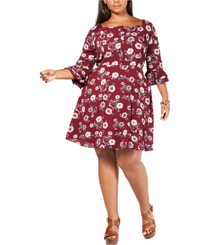 Bell Sleeve A-line Dress