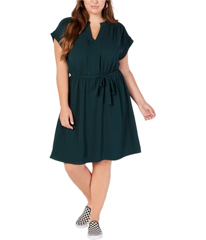 Belt A-line Dress
