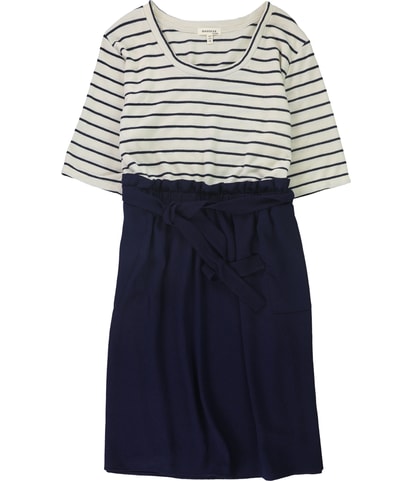 Stripe A-line Dress