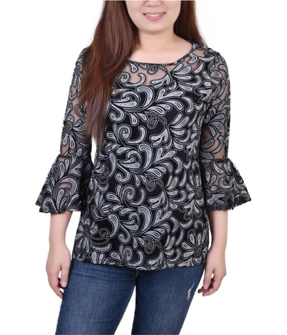 Sheer Peasant Blouse