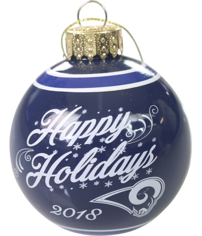 LA Rams Glass Ornament Souvenir