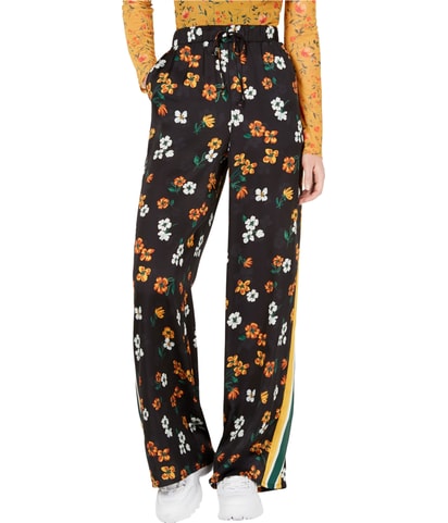 Varsity Stripe Wide Leg Casual Pants