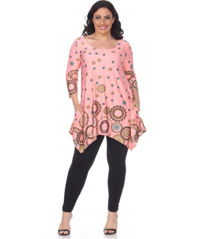 Wheel Design Tunic Blouse