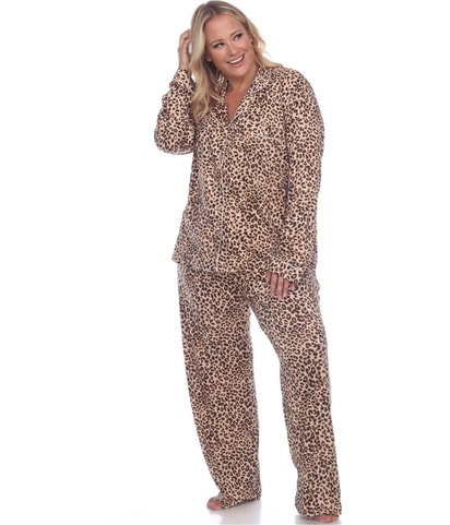 Cheetah Print Pajama Set