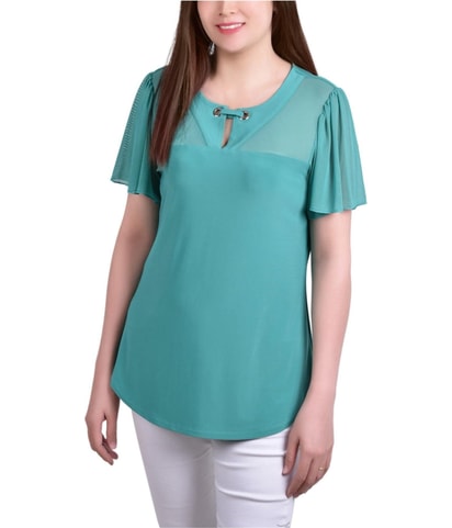 Mesh Knit Blouse