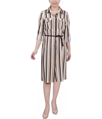 Belted Shirt Dress