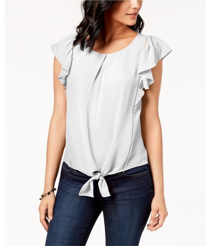 Tie-Front Shell Blouse