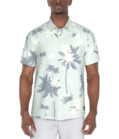 Palm Print Polo Shirt