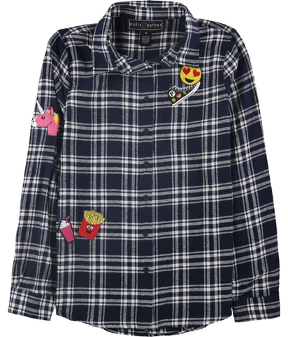 Plaid Fleece Button Up Shirt