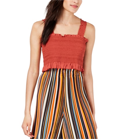 Smocked Crop Top Blouse