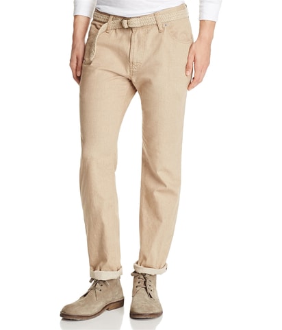 Solid Straight Leg Relaxed Chino Casual Pants