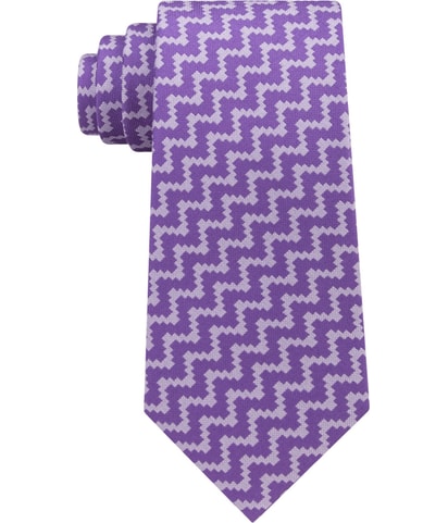 Angular Herringbone Self-tied Necktie