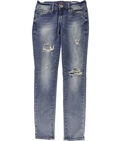 Sarah Distressed Straight Leg Skinny Jeans