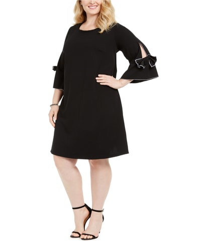 Bow Sleeve Shift Dress