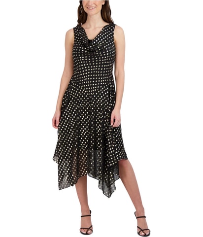 Clip Dot A-line Dress