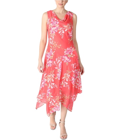Chiffon Midi Dress