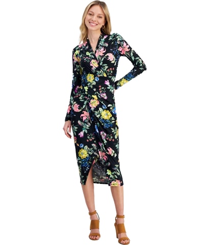Floral Print Sheath Dress