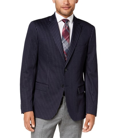 Modern-Fit Pinstripe Two Button Blazer Jacket