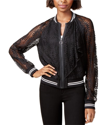 Lace Bomber Jacket