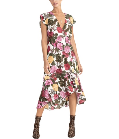 Floral High-Low Dress