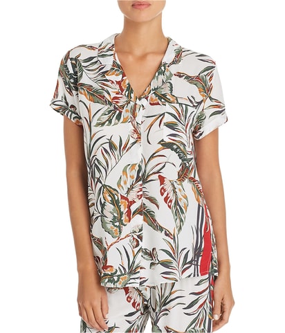 Tahitian Tropic Button Down Pajama Tops