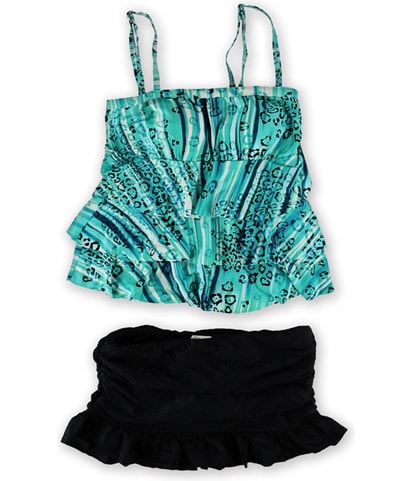 Ruffled Skirtini 2 Piece Bandeau