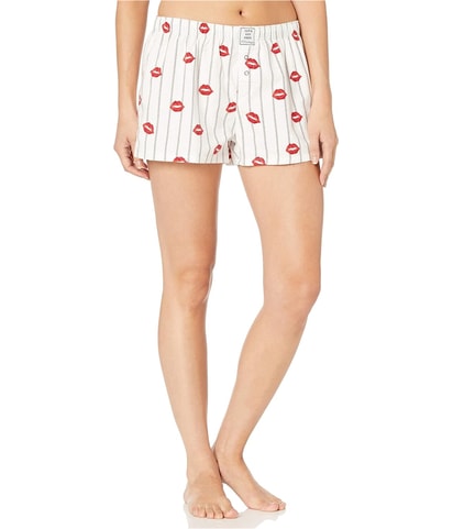 Red Lips Pajama Shorts
