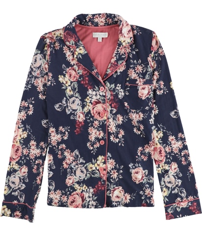 Floral Button Down Pajama Tops
