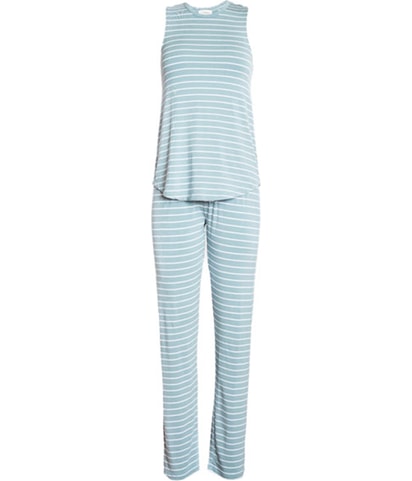 Striped Pajama Sleep Tank Top