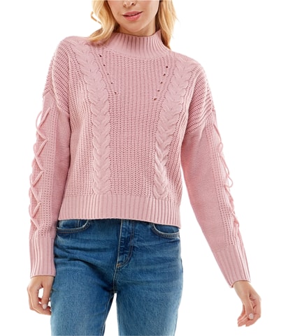 Lace up Sleeve Pullover Sweater