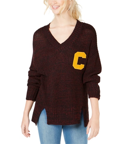 Letter Patch Pullover Sweater