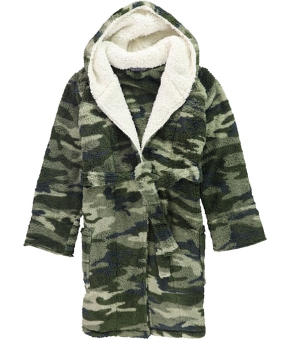 Hooded Camouflage Robe