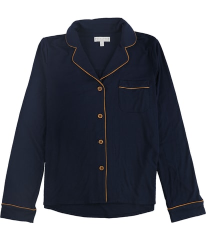2-Tone Button Down Pajama Tops