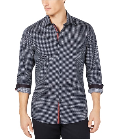 Woven Geometric Button Up Shirt