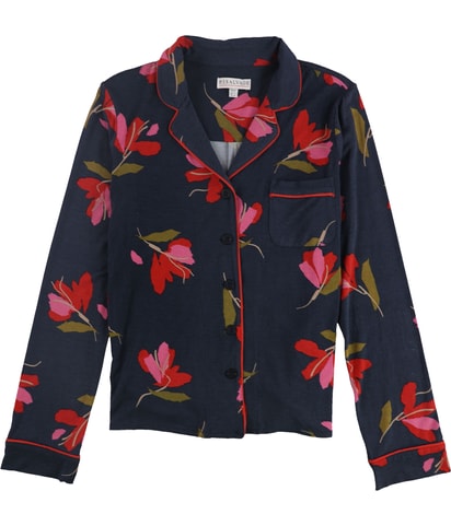 Floral Button Down Pajama Tops