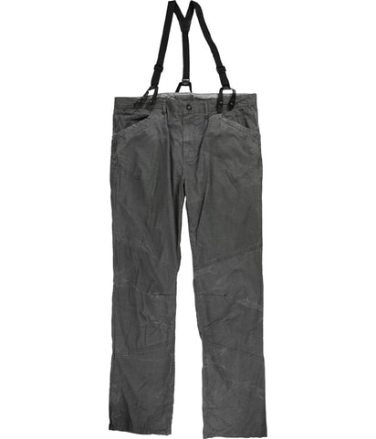 With Suspenders Straight Leg Casual Pants