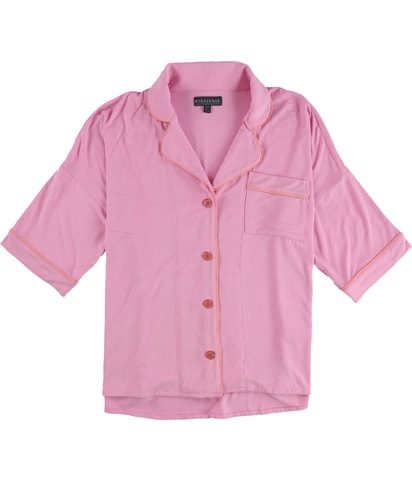 Pocket Button Down Pajama Tops