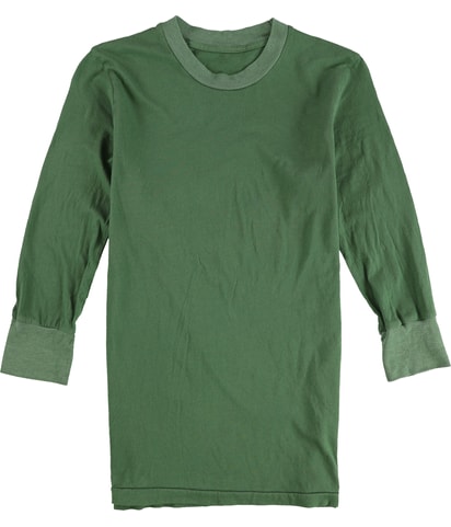 Solid Ribbed Collar Basic T-Shirt