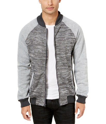 Colorblock Knit Bomber Jacket
