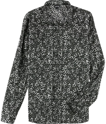 Grey Eagle Collar Button Up Shirt