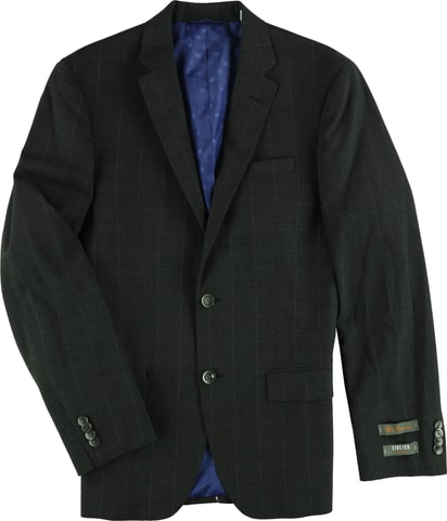 Ben Sherman Windowpane Two Button Blazer Jacket