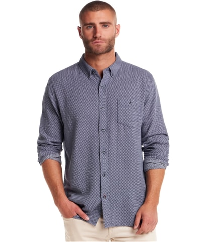 Geometric Dobby Button Up Shirt
