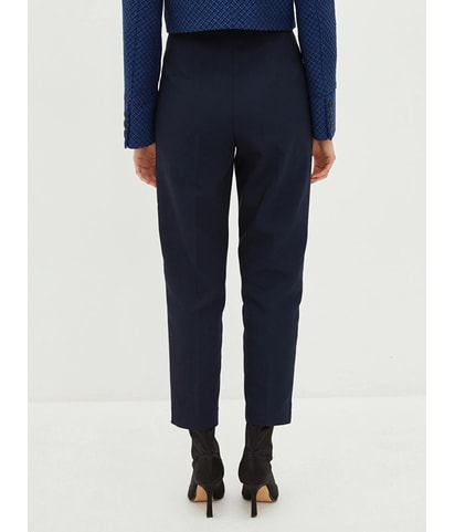 Solid Straight Leg Casual Pants