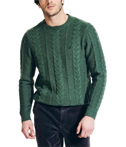 Ribbed Collar Knit Sweater