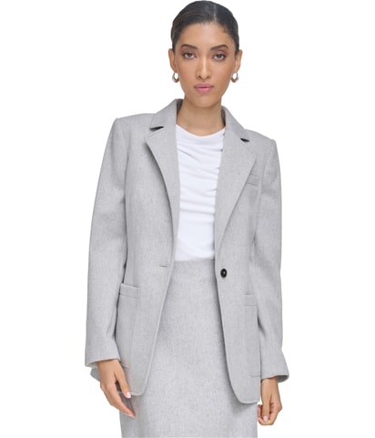 Patch Pocket One Button Blazer Jacket