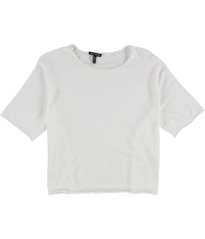 Linen-Blend Basic T-Shirt