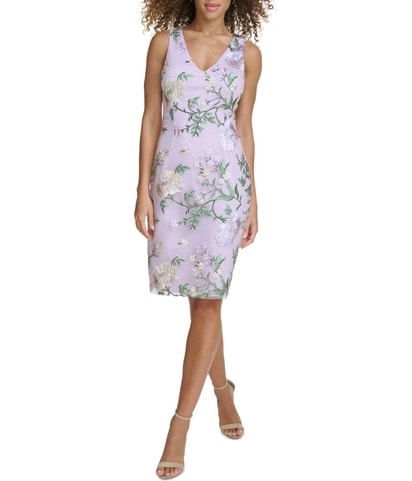 Embroidered Midi Dress
