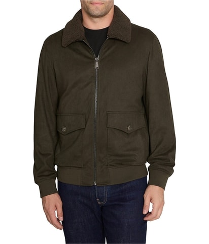 Faux Shearling Bomber Jacket