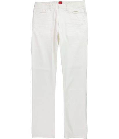 Solid Straight Leg Casual Pants