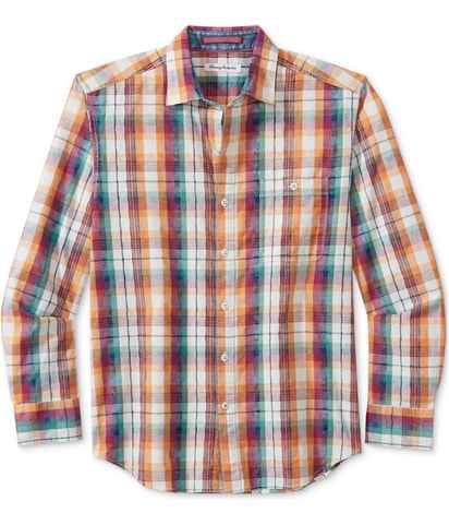 Indigo Coast Check Button Up Shirt